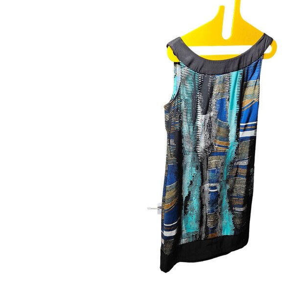 Connected Apparel Women's Size 14 Sleeveless Abstract Print Dress - Picture 2 of 3